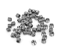 Garosa 50 Pezzi di Riparazione del Filo Manicotto a Vite di Filo Inserto Kit di Assortimento 304 Metrica in Acciaio Inossidabile M8 X 1,25 (1.5D)