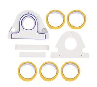 Garosa 6pcs Set Applicatore per Nastro per Vernice, Strumento di Pittura per Bordo di Precisione 1 Mm con Lama Retrattile per Battiscopa per Mobili per Porte della Finestra