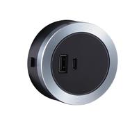 Garosa Adattatore Binario, Adattatore per Presa USB e Tipo C in Lega di Alluminio, Design Compatto con Potenza 18 W per la Ricarica a Casa o in Ufficio (SP5)