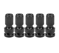 Garosa Adattatore per Presa Elettrica per Chiavetta 1/2 a 1/4 Accessori per Utensili per Alimentazione Convertitore di Bit Hex Accessore di Espulsione Telescopica in Acciaio Carbone