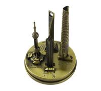 Garosa Architettura Shanghai Edifici Kit Oriental Pearl Tower Global Centro finanziario Modello Shanghai Building Collection Souvenir (Bronze-S)