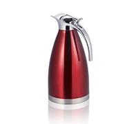 Garosa Caffettiera in Acciaio Inossidabile Caraffa Termica da 2 Litri con Isolamento Sottovuoto con Coperchio a Pulsante Singolo e Maniglia in Lega di Zinco (2L)