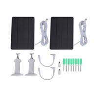 Garosa Caricabatterie Pannello Solare 10 W, Supporto Regolabile IP65 a 360 Gradi con Cavo 9,8 Piedi per Telecamere di Sicurezza Blink Outdoor 4 Telecamere DC Micro USB Type C Port