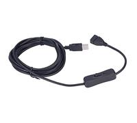 Garosa Cavo di Prolunga USB Switch Cavo di Prolunga USB in Filo di Rame PVC 9,8 Piedi con Interruttore 304 in Alimentazione e Trasferimento Dati per Lampada da Scrivania Luce LED Ventola Home Office