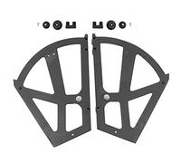 Garosa Cerniere per Scarpiera Accessorio per Scarpiera Supporto per Ripiano per Scarpe Confezione da 2 Pezzi in Plastica ABS Design Scavato per la Circolazione Dell'aria Facile da Montare (BLACK)