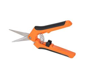 Garosa Cesoie da Giardino, Forbici in Acciaio Inossidabile Caricate a Molla, Riducono l'affaticamento per Pazienti Anziani e Affetti da Artrite, Strumento di Potatura da 6,5 pollici (ORANGE)