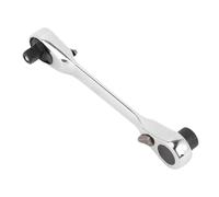 Garosa Chiave a Cricchetto a Doppia Testa, Attacco Quadro da 1/4 di Pollice e Presa Esagonale da 6,35 Mm, Oscillazione di 5 Gradi da 72 Denti per Spazi Ristretti, Utensile Manuale Compatto per la