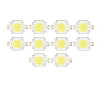 Garosa Chip LED 10PCS, Sorgente Luminosa COB 10W / 6500K Integrato Bead Lampada, Componenti Diodo Emettitore COB 12V / 700mA per Accessori per Lampade Fai da Te Luce Bianca Pura,Perline Di Lampada