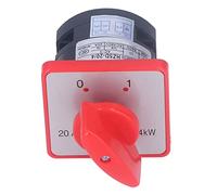 Garosa Commutatore BERM, Materiale Ignifugo PC, Selettore A 1 Polo e 2 Posizioni, Corrente Nominale 20 A, Ideale per Uso Residenziale e Commerciale