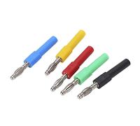 Garosa Connettore a Banana da 5 Pezzi, Materiale in Ottone, Adattatore da 4 Mm Maschio a 2 Mm Femmina, Alta conduttività per Multimetri e Strumenti Elettronici