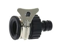 Garosa Connettore di Rubinetto Universale Connector Jewel Fast Collegamento per Il Giardinaggio e Scrittura di Auto, Adattatore Tip per la Maggior Parte delle Valvole Addominali Nere + Metallo