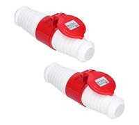 Garosa Connettore Presa Industriale 2 Pezzi, PA66 5 Pin IP44 16A 380V Connessione Potente per Apparecchiature Industriali