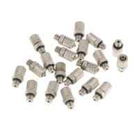 Garosa Connettore Rapido Pneumatico M5 4mm 20 Pezzi Giunto Dritto Filettato Maschio in Rame per Compressori d'aria Macchinari Industriali Ad Alta Pressione 1.6MPa