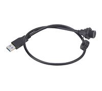 Garosa Connettore USB 3.0 USB 3.0 Maschio a Tipo C Femmina Cavo di Estensione per Montaggio a Pannello per Esterni IP67 Impermeabile con Bloccaggio Filettato e Coperchio (0,5 m)