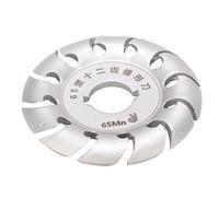 Garosa Disco Sagomatore per Smerigliatrice, Acciaio Inossidabile per Intaglio del Legno, 12 Denti per Smerigliatrici Angolari e Progetti Fai-da-te (SILVER)