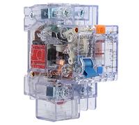 Garosa DZ47LE63 Interruttore Automatico Dispersione Verso Terra Trasparente Interruttore Automatico 230 V 1P Protezione Circuito Domestico Dispersione 0,03 A Capacità di Interruzione 6 KA per