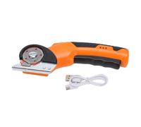 Garosa Forbici Elettriche, Taglierina Senza Fili con Motore Potente e Silenzioso con Luce LED e Display a Batteria per Tappeti in Tessuto e Cartone (ORANGE)