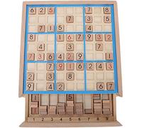 Garosa Gioco da Tavolo Sudoku in Legno con cassetto e 81 Blocchi di Legno digitali per Bambini o Adulti Rompicapo matematico Giocattoli educativi da Tavolo School Supplies