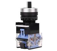 Garosa Interruttore A Manopola Autobloccante con Foro di Montaggio da 22 Mm, Lega d'argento, Interruttore Rotante A 2 Posizioni, Corrente Nominale 10 A, Ideale per Applicazioni con Contattori CA CC