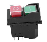 Garosa Interruttore a Pulsante Elettromagnetico a 4 Pin 16A Interruttore di Arresto di Emergenza per Apparecchiature Industriali per Elettroutensili per Quadri Elettrici