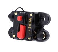 Garosa Interruttore Automatico 12V 80A, Interruttore a Pulsante con Fusibile Ripristinabile per Protezione Elettrica per Autoradio e Barche Marine (300A)