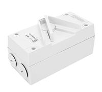 Garosa Interruttore di Isolamento Impermeabile, Interruttore di Isolamento Resistente Alle Intemperie PA66 Ignifugo 4P 20A AC440V, Controllo Manuale dell'alimentazione Esterna Antipolvere per