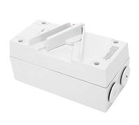 Garosa Interruttore di Isolamento Impermeabile, Interruttore di Isolamento Resistente Alle Intemperie PA66 Ignifugo 4P 20A AC440V, Controllo Manuale dell'alimentazione Esterna Antipolvere per