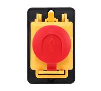 Garosa Interruttore Elettromagnetico 16A a 4 Pin con Funzione di Arresto di Emergenza - Pulsante Impermeabile IP55 per Utensili Elettrici, Macchine per la Lavorazione del Legno e