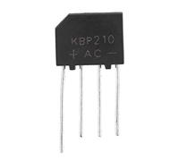 Garosa KBP210 Ponte raddrizzatore a Ponte Piatto Diodo a Piombo 1000V 2A Ponte a diodi per Circuito elettronico(10 Pezzi)