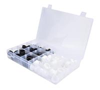 Garosa Kit 300 Pezzi di Dadi Esagonali e Copriviti con Protezione M4 M5 M6 M8 M10 M12 6 Misure Bianco per Prevenzione Ruggine e Miglioramento Estetico
