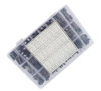 Garosa Kit Condensatori Elettrolitici in Alluminio da 630 Pezzi, Scatola di Assortimento 24 Valori da 0,1 UF a 1000 UF, Condensatori in Alluminio con Tolleranza più o Meno 20%, per Riparazioni Audio
