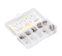 Garosa Kit di Inserti Filettati per Riparazione Filettature da 41 Pezzi, Inserti Filettati in Acciaio Inossidabile, Resistenti Alla FATICA, da M2 a M14 per Alluminio e Materiali a Bassa Resistenza