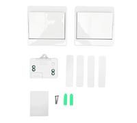 Garosa Kit Interruttore della Luce Wireless e Ricevitore per Illuminazione | Abbinamento Flessibile Consente Controlli Multipli da un Interruttore, Distanza Massima di Controllo Fino a 50 M