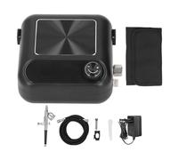 Garosa Kit Mini Aerografo Set Pistola Aerografo Professionale con Manopola di Controllo Continuo e Pressione di 15 PSI per Trucco per Nail Art Decorazione di Torte Automobilistiche (ABS+ottone 2)