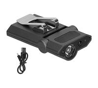 Garosa Lampada Frontale LED con Clip, Ricaricabile USB, Sensore di Movimento, Impermeabile, Acciaio Inossidabile e ABS, 1000MCD, 680mAh, 5-10 Ore di Autonomia, per Cappello, Pesca, Campeggio