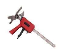 Garosa Martinetto per Sollevamento Manuale Morsetto per Trave per Mobili, Capacità 150 Kg, Sollevatore Manuale per Armadi con Gradino da 2,5 Mm per Abbassamento da 220 Mm per Ripa