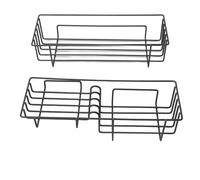 Garosa Mensole Doccia Adesive, Materiale in Ferro, Installazione Semplice, Stoccaggio Efficiente, Design Ventilato per l'organizzazione del Bagno