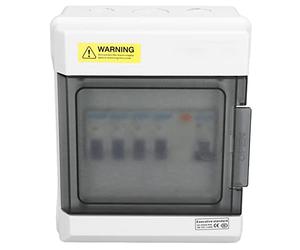 Garosa Mini Interruttore Automatico Perdite ABS unità Consumatore 63A 30mA RCD Fusibile a 4 Vie IP66 230V per Casa, Garage, Officina, Distribuzione di Energia e Protezione Dalle Perdite