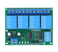 Garosa Modulo relè a 4, Interruttore Scheda di Controllo DC 12V con 4 modalità Funzionali e Indipendente per Motori Elettronici Automobilistici Amplificatori Audio