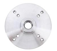 Garosa Piastra Frontale per Tornio per Legno, Filettatura 6 Pollici 33 Mm 8 Fori di Montaggio, con Materiale in Acciaio 45 Premium, per Progetti di Lavorazione del Legno di Tornitura