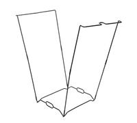 Garosa Porta della Sacca Cestino, Supporto per Sacchetti di Immondizia Pieghevole in Acciaio Inossidabile per Sacchi 13 Galloni, con Design Portatile Compatto per Festa Giardino