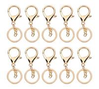 Garosa portachiavi metallo con cordino e clip, ganci per chiavi creativo per casa, auto e regali