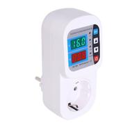 Garosa Presa di Protezione da Sovratensione Regolabile 16A con Display LCD Digitale Protezione Automatica da Sovratensione per Elettrodomestici Frigorifero Condizionatore d'Aria