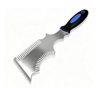 Garosa Pulitore per Pennelli e Rulli da Pittura, Strumento per Pulizia Rulli e Pennelli, per Uso Domestico e Professionale (Pettine Pennello Acciaio inossidabile)