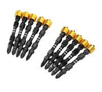 Garosa Punta per Cacciavite 10 Pezzi Punta per Avvitatore Elettrico Magnetico a Doppia Testa per Varie attività, per Trapano a Testa a Croce in Acciaio Legato Ni con Gambo Esagonale 1/4 di Pollice,