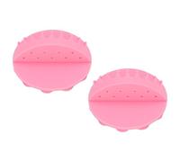 Garosa Raccoglitore per Capelli per Montaggio a Parete, Raccoglitore per Capelli in Silicone per Doccia, per 2 Pezzi per Prevenire Intasamenti Nello Scarico del Bagno (PINK)