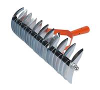 Garosa Rastrello per Paglia, Acciaio Inossidabile, Design Ergonomico, Rimozione Efficiente del Paglia, Giardinaggio Versatile, Strumento per Prato Facile Usare