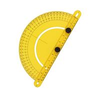 Garosa Righello Angolare per la Lavorazione del Legno, Goniometro in Plastica ABS con Letture Chiare e Design 2 in 1 per Falegnami e Ingegneri