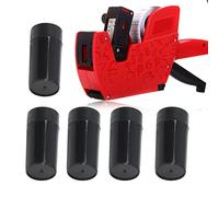 Garosa Rotolo di Inchiostro per Etichettatrice MX-5500 | Rullo di Ricarica 5 Pezzi Compatibile con Cartuccia Singola Linea, Ideale per Stampanti Etichette