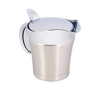 Garosa Salsiera Termica a Doppia Parete in Acciaio Inossidabile 304 con Coperchio per Servire Liquidi Caldi o, Ketchup, Crema di Senape (Formato piccolo 450 ml)